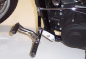 Preview: MB Fußrasten vorverlegt / 30 cm / schwarz / Ness Style / gefräste Hebel  / Harley Dyna FXDB - FXDL - FXDF - FXDC - FXDWG - FLD / Tüv
