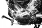 Preview: MB vorverl. Fußrasten / Ness Style gefräst / 13 cm / chrom / YAMAHA XV 750 / 1000 / 1100 Virago / Tüv