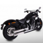 Preview: Sale: MILLER - Arizona - silber - 2-2 - SlipOn / Harley Softail Breakout / CVO / EG-BE