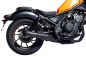 Preview: MILLER 2-1 - Custom II -  Honda CMX 500 Rebel / SlipOn Auspuff / black - black / EU 5 - 2021 - 2024 / EG-BE