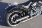 Preview: Black Sale: MILLER - 2-2 SlipOn Auspuff - Hunter / schwarz / Harley Softail / EG-BE