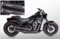 Preview: SALE: MILLER 2-2 / Bronco Komplett / EURO4 / black / Softail alle 107/114 CUI - MW8 / EG-BE