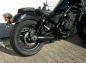 Preview: S-Black Sale: MILLER 2-1 - SlipOn Custom II black + Endkap. SlashCut silber - Honda CMX 500 Rebel / EURO 5 / EG-BE