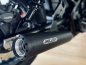 Preview: NEU: MILLER 2-1 - Custom III -  Honda CMX 500 Rebel / SlipOn Auspuff / black / EURO 5 + / EG-BE