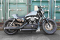 Preview: Black Sale: MILLER - Silverado III - SlipOn - black-black / Harley Sportster XL 883 / 1200 / ab 2017 / EG-BE