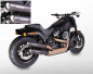 Preview: BLACK SALE: MILLER - Independence - 2-2 - black - EURO4 / HD FAT BOB / SlipOn 107/114 CUI / EG-BE