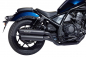 Preview: MILLER - 2-2 - STORMBREAKER - black + SlashCut black / Honda CMX 1100 Rebel / 2 in 2 - SlipOn - 2021 bis 2026 / EG-BE
