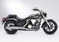 Preview: Black SALE: MILLER 2-1 - Street Line - L - Endschalldämpfer - KAT / schwarz / Yamaha XVS 950 A / EG-BE