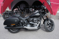 Preview: PENZL - V2-Speed Auspuffset elek. verstellb. / black - Endkappe silber / Harley Sportglide / ab 2018 / EG-BE