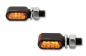 Preview: HS - LED All-in-One Rücklichtblinker - Little Bronx / Alu schwarz - dunkles Glas / 1 Paar / alle Bikes / E-geprüft