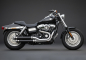 Preview: PENZL Retro Line - SlipOn - Auspuffset schwarz-matt / mechanisch verstellbar / Harley Dyna Wide Glide / 06 - 16 /ABE