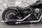 Preview: PENZL - Neo Classic Auspuffset verstellbar / black / Harley Dyna + StreetBob / ab 2006 / EG-BE