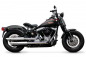 Preview: PENZL Neo Classic - Auspuffset verstellb. / fein gebürstet / Harley Blackline & Crossbones / EG-BE