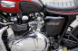 Preview: Penzl 2-2 Triumph Truxton 900 / NEO Classic SlipOn Auspuff / silber gebürstet / KAT / ABE
