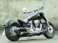 Preview: PENZL-RETRO-Auspuff-verstellb. / schwarz matt / Suzuki C 1500 T / 2013 - 16 / EG-BE