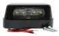 Preview: LED - Kennzeichenleuchte klein / schwarz - universal / E-Zeichen