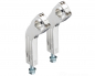 Preview: RISER ALU / curved style / silber poliert / 150 mm / ohne KDF / TÜV / 1 Zoll