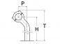 Preview: RISER ALU / curved style / silber poliert / 150 mm / ohne KDF / TÜV / 1 Zoll