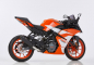 Preview: Protech - Kennzeichenhalter X-Shape - inkl. Reflektor + LED-Leuchte  / black / KTM RC 125 / ab 2017