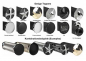 Preview: TB Fußrastenanlage / BASE BRASS / Alu schwarz / Harley Sportster ab 2014 / TÜV