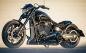 Preview: NEU 2024: seitl. BR - Kennzeichenh.- Komplett-Set - Medium Bull / schwarz / HD Softail FXDR ab 19 - 20 / Tüv