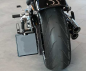 Preview: NEU 2024: seitl. BR - Kennzeichenh.- Grundhalter - Medium Bull - ALU - / schwarz / HD Softail ab 2018 / Tüv (außer Fat Bob & FXDR)
