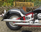 Preview: Original-Heckfender / schwarz matt /  gebr. / YAMAHA XVS 650 Classic / Stahlblech