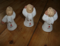 Preview: ROT CERAMIC / Weihnachtsengel / Die drei Weisen Engel / 8 cm / Handarbeit