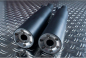 Preview: Eagle Iron SlipOn-Auspuff / "Straight Cut" / Black / YAMAHA XV 1700 Road Warrior / EG-BE