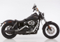 Preview: NEU: FALCON Double Groove / EURO 4 / Slip On / schwarz / HD Dyna Street Bob / ab 2017 / ABE