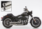 Preview: Falcon Double Groove / Slip on / VA poliert / HD Softail Fat Boy / ab 2007 / ABE