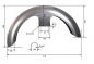 Preview: HA Frontfender BaggerStyle 18" - 23" / Stahlblech 2 mm / 139 mm b / roh / universal / kein Tüv notwendig