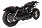 Preview: REMUS Komplettanlage / Custom 2-1 / Edelstahl schwarz / HD Sportster / ab 2014 / ABE