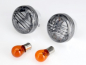 Preview: BR DARK-CUSTOM Blinker Smoke-Black / 1 Paar / Suzuki VL 800 M / C 800 / 06-10