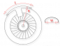 Preview: BR - FRONTFENDER / STAHL roh / 16 - 21" / W 120 x L 470 mm / 120er für 100er Vorderrad