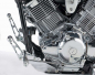 Preview: SALE: MB vorverl. Fußrasten / Ness Style gefräst / 19 cm / schwarz glanz / YAMAHA XVS 1100 Cus + Clas / Tüv