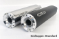 Preview: MILLER - 2-2 - CHALLENGER / SlipOn - schwarz-matt / Kawasaki VN 900 / mit KAT / EG-BE