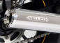 Preview: SALE: MILLER - Independence - silber - SlipOn / EURO4 / Harley SPORT GLIDE / FLSB / 107 CUI / ABE