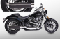 Preview: SALE: MILLER - Independence - silber - SlipOn / EURO4 / Harley SPORT GLIDE / FLSB / 107 CUI / ABE