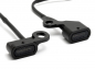 Preview: Mini LED - Blinker Stripe / Lenker - schwarz - dark / Paar / Softail + Dyna + Sportster / E-Zeichen