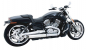 Preview: PENZL - Retro Line Auspuffset / verstellbar / chrom / Harley MUSCLE / 400 x 80 mm / 09-16 / EG-BE