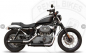 Preview: PENZL Retro Line - Auspuffset  verstellb. / black / Harley Sportster / 14-16 / EG-BE