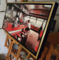Preview: L.ROCCA - Red Diner - Giclee auf Leinwand / inkl. Rahmung / limitiert / signiert / Nr. 2 von 10 / 106 x 55 x 6 cm