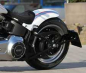Preview: seitl. BR - Kennzeichenh. Kompl.-Set - Medium Pro - stabil / schwarz / HD Softail / 00 - 07 / TÜV