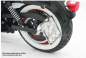 Preview: seitl. BR - Kennzeichenhalter - Kompl.-Set / lang / silber / HD Softail / 2008 - 17 / TÜV