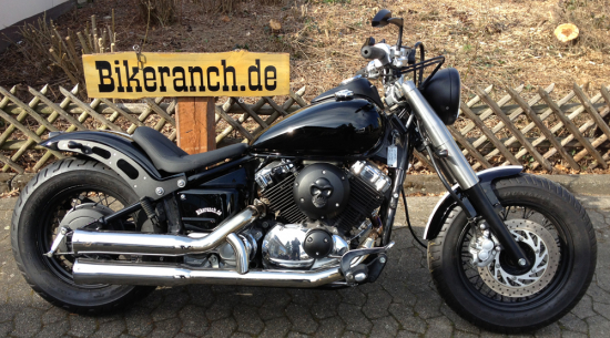 Super SALE: Falcon Double Groove Komplettanlg.  /  KAWASAKI VN 800 Custom / silber / EG-BE