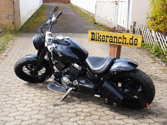 MB Stahlfelge - black + Speichen 6 x 15 + Schwingenumbau / für Breitreifen 200 mm / Yamaha XV 1600 / Tüv