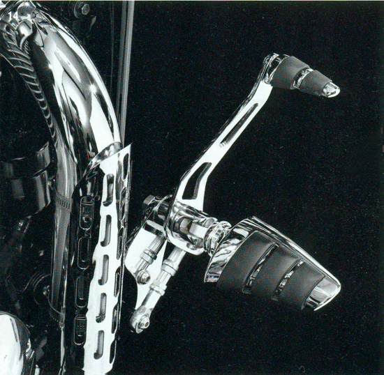 HH vorverlegte Fußrasten - Smooth / + 12 cm / Suzuki M 1500 Intruder / Tüv