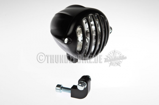 TB SCHEINWERFER Alcatraz 4" - Alu - schwarz / Messing