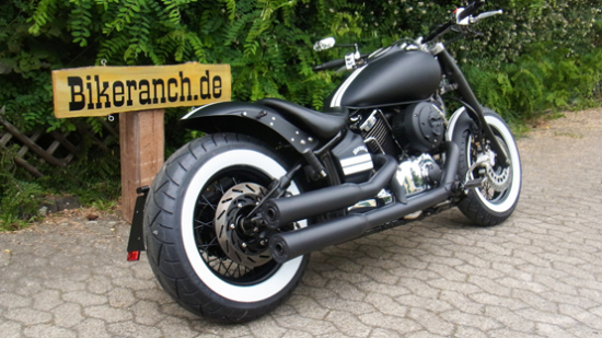 Falcon Double Groove Komplettanlage / mit KAT / black ceramic / Chopper / EG-BE